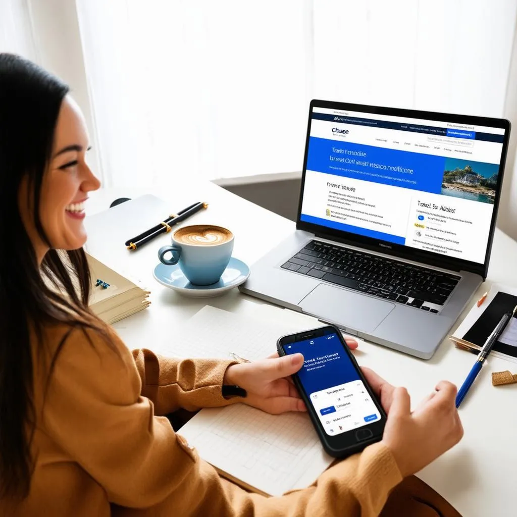 Planning a trip with Chase travel notification