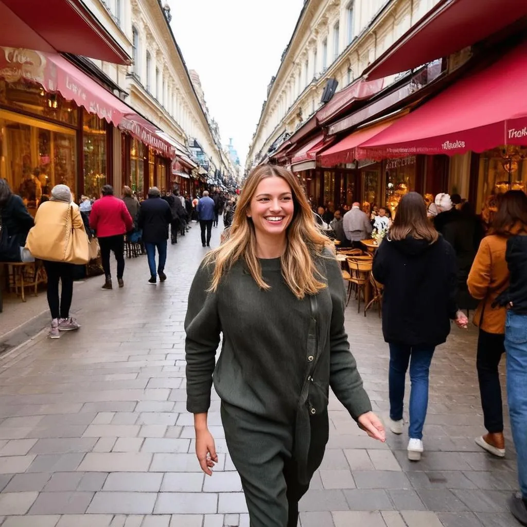 Tourist on Nevsky Prospekt