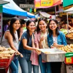 group of women travelling