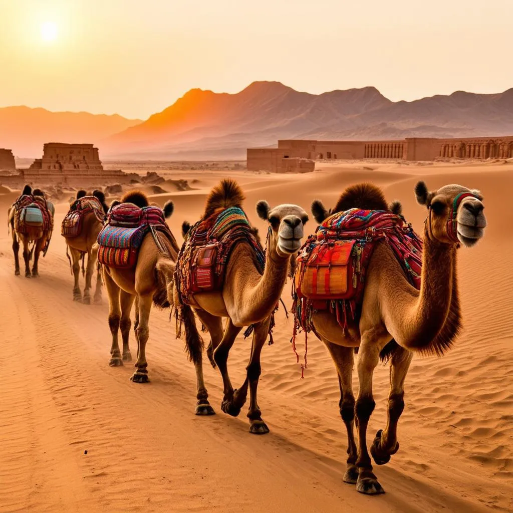 Silk Road Camel Caravan