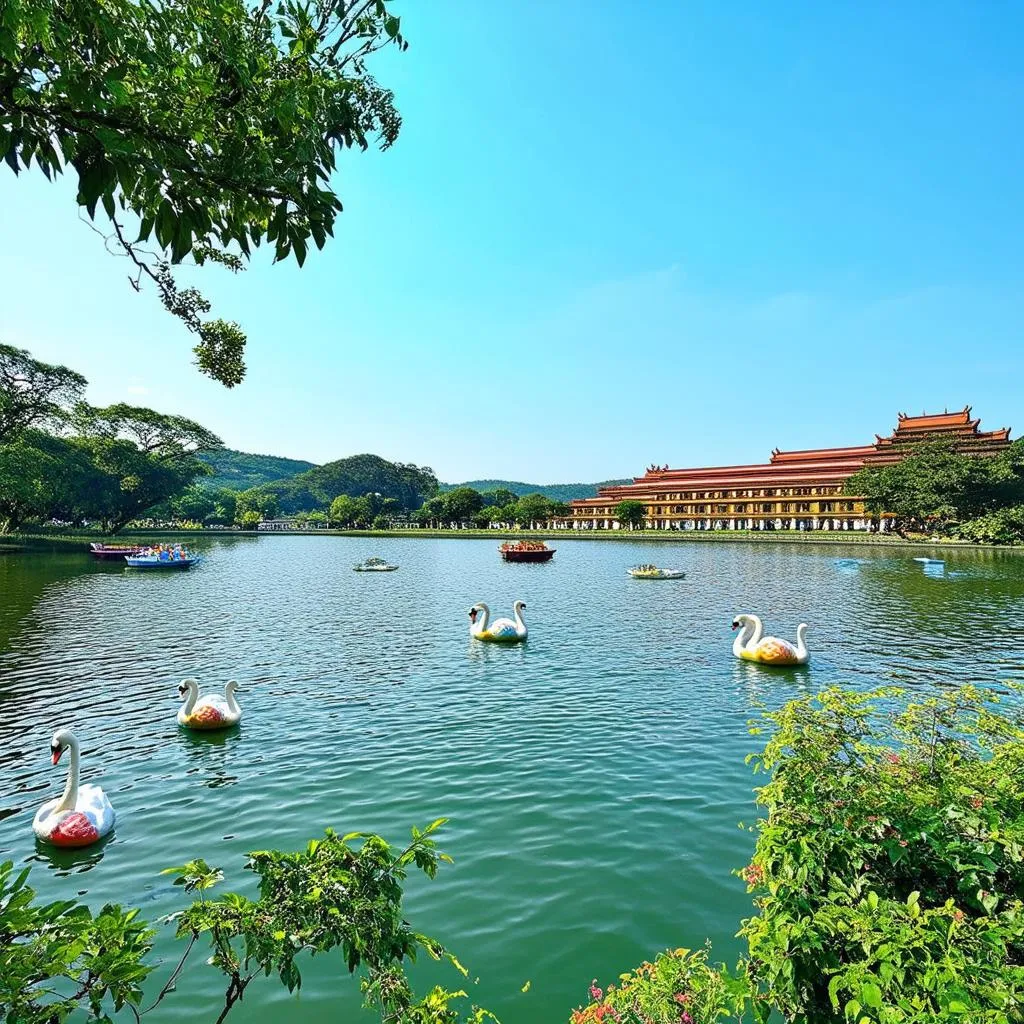 Peaceful Xuan Huong Lake