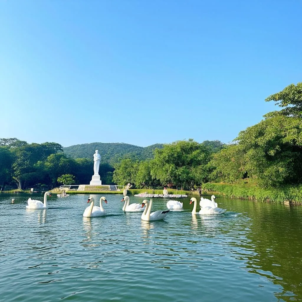 serene Xuan Huong Lake