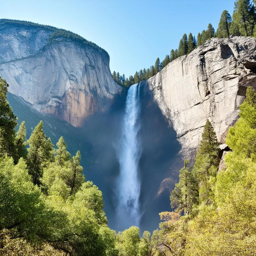 Majestic Yosemite Waterfall