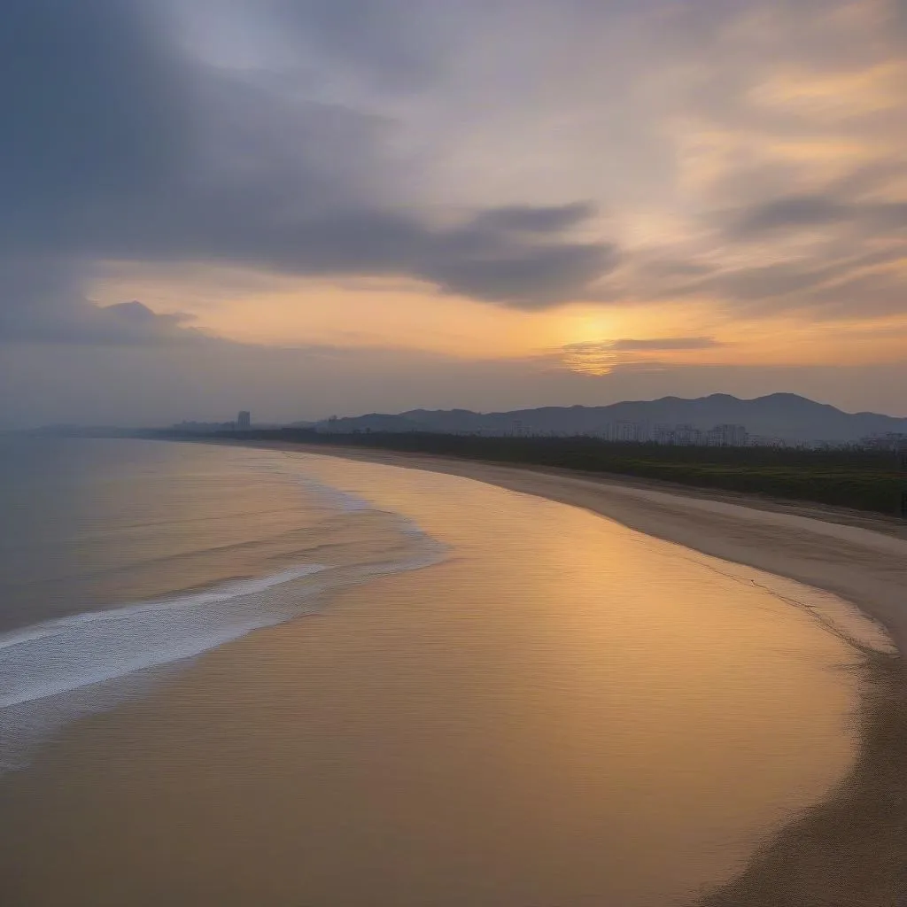 Tranquil Sunset Over Long Hai Beach