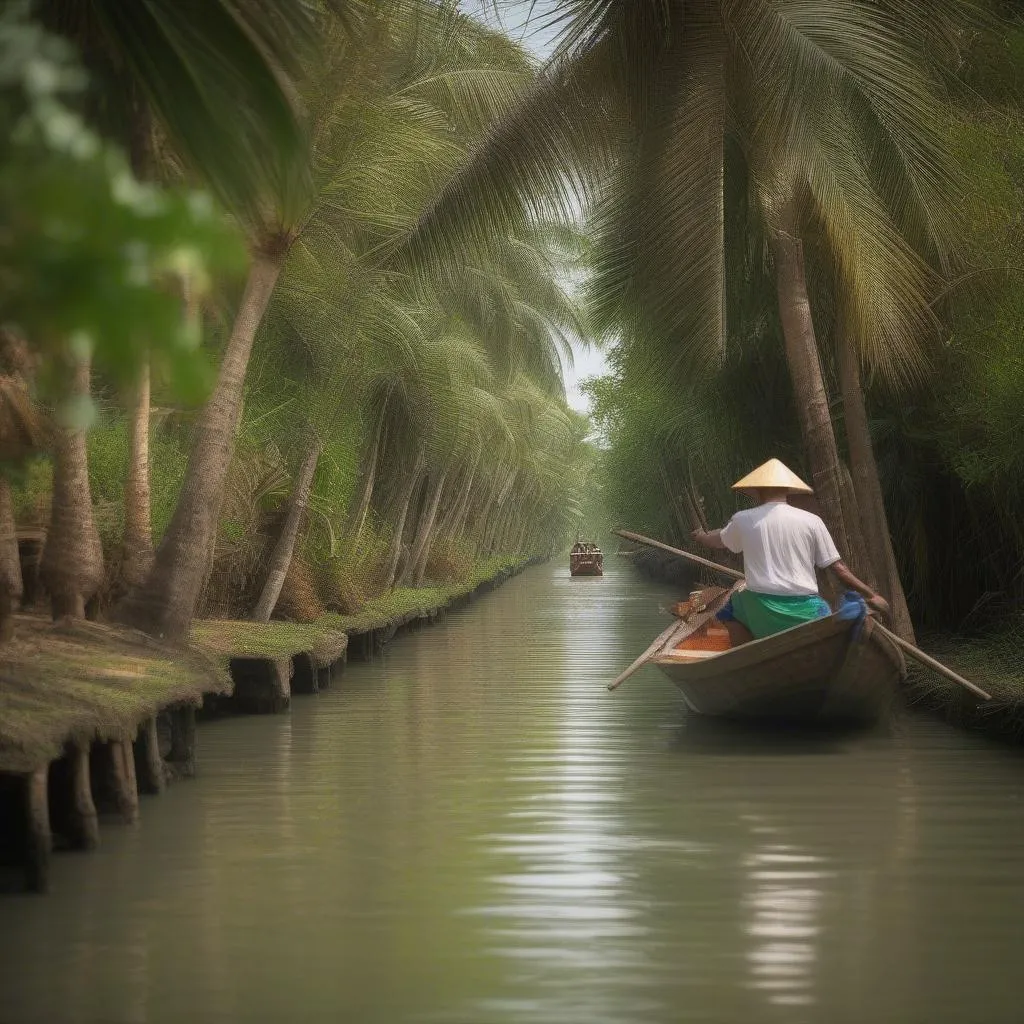 Scenic Boat Trip through Mekong Delta