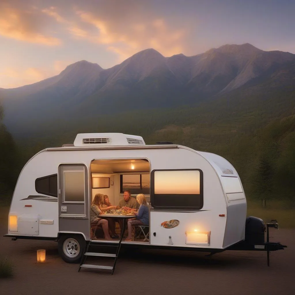 A-Liner Double Pop-Up Trailer Family Camping