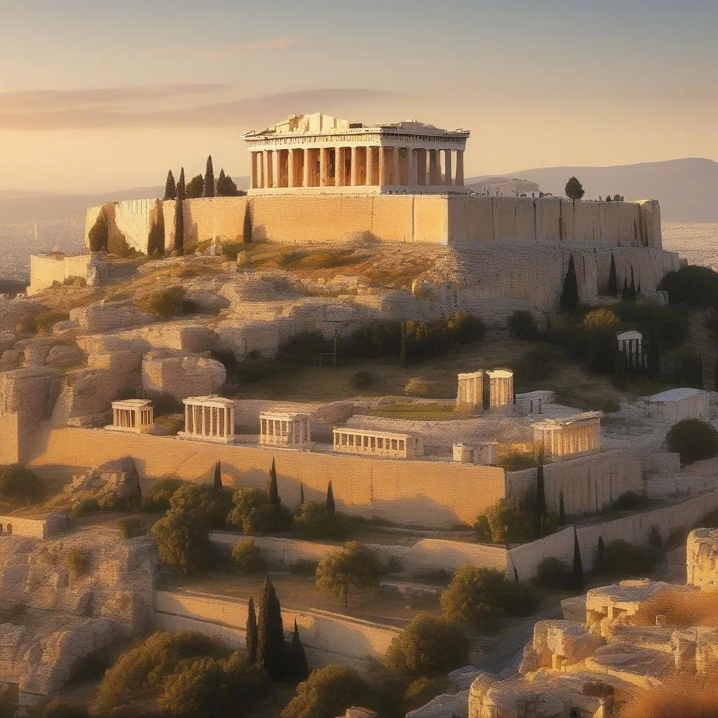 Ancient Acropolis in Athens