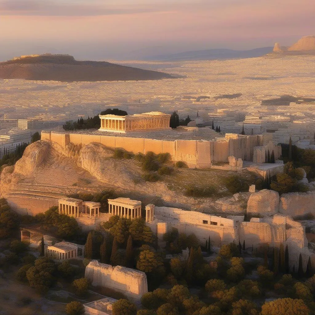 Acropolis at Sunset