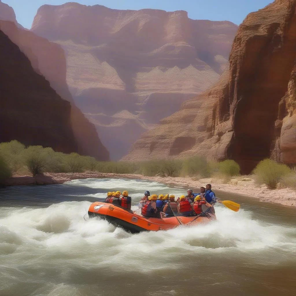 White-water rafting in the Grand Canyon