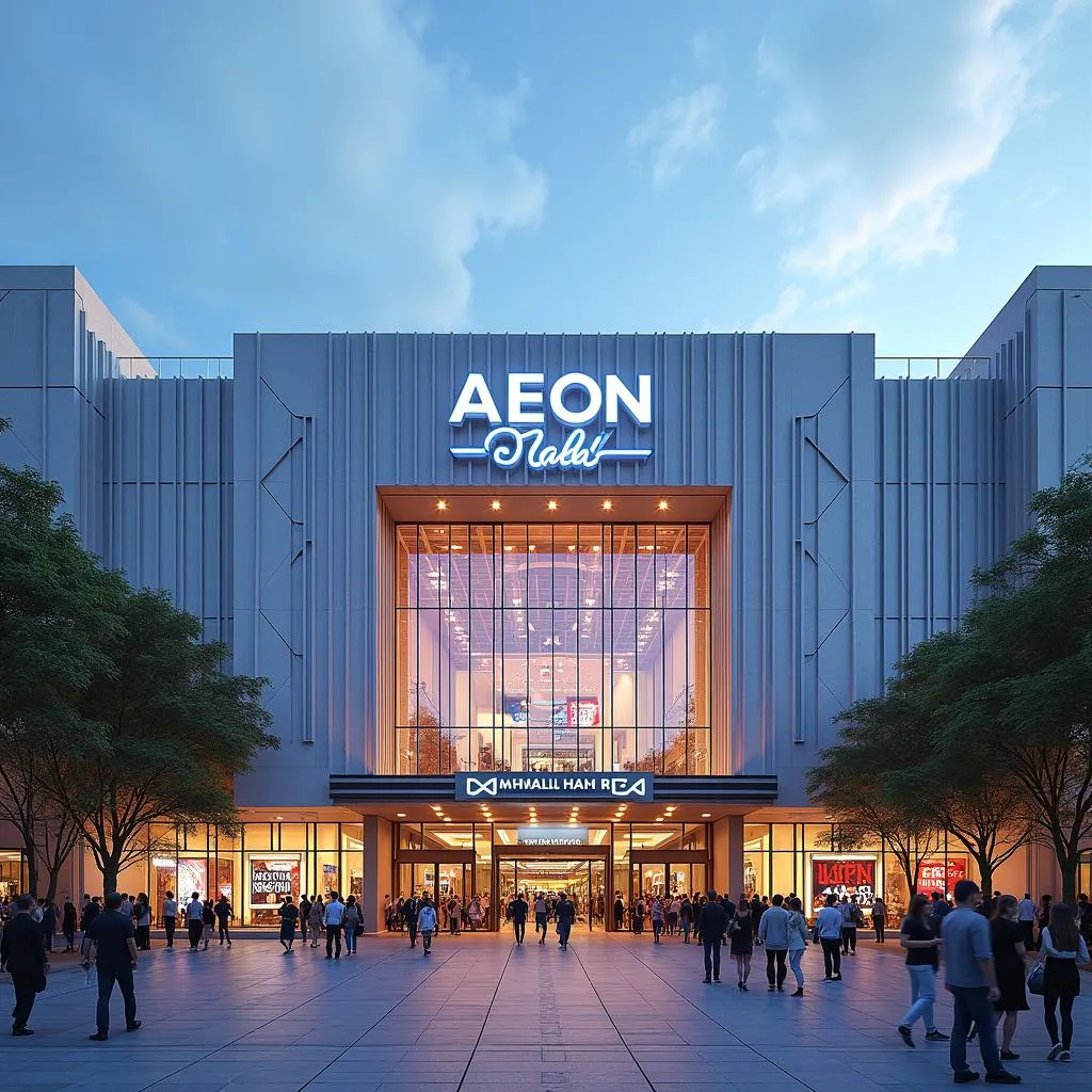 Modern Exterior of AEON Mall Ha Dong