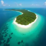 Agatti Island Aerial View