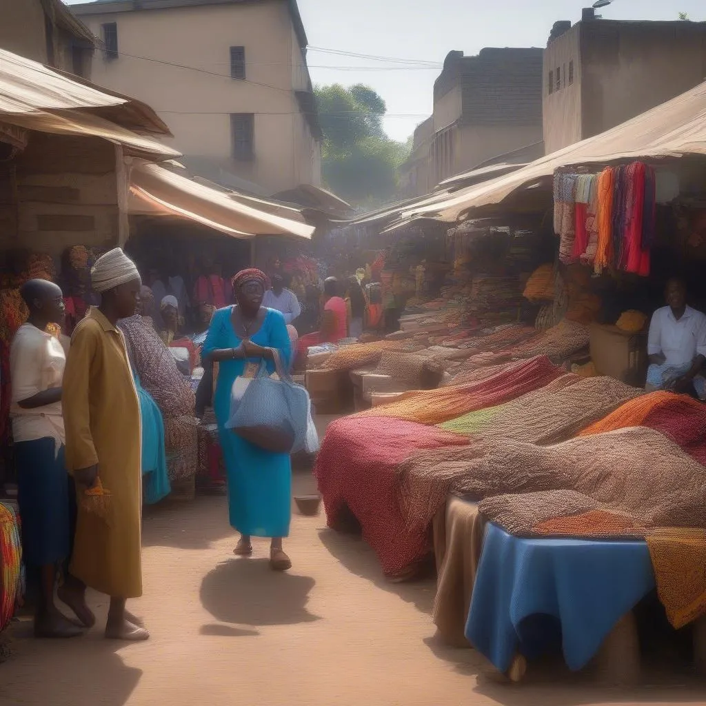 Vibrant African Market