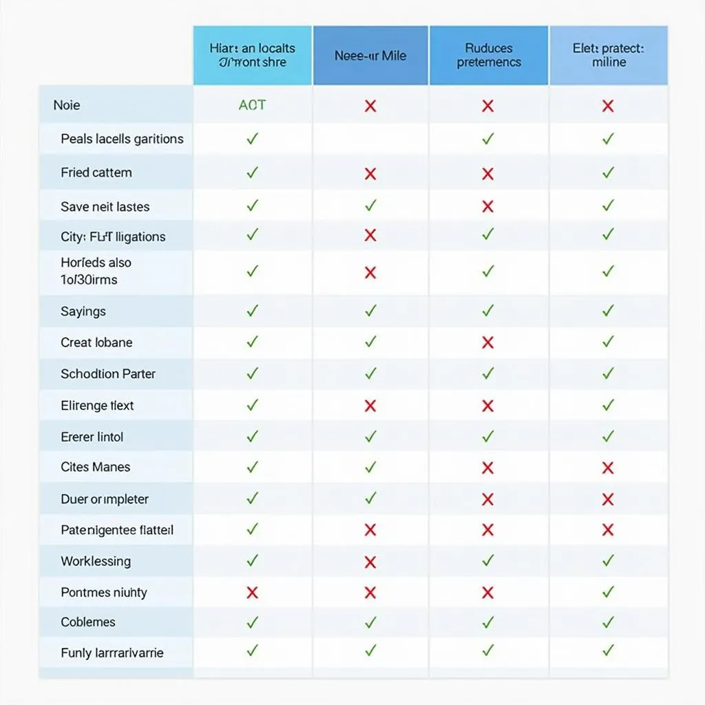 Airline Loyalty Program Comparison Chart