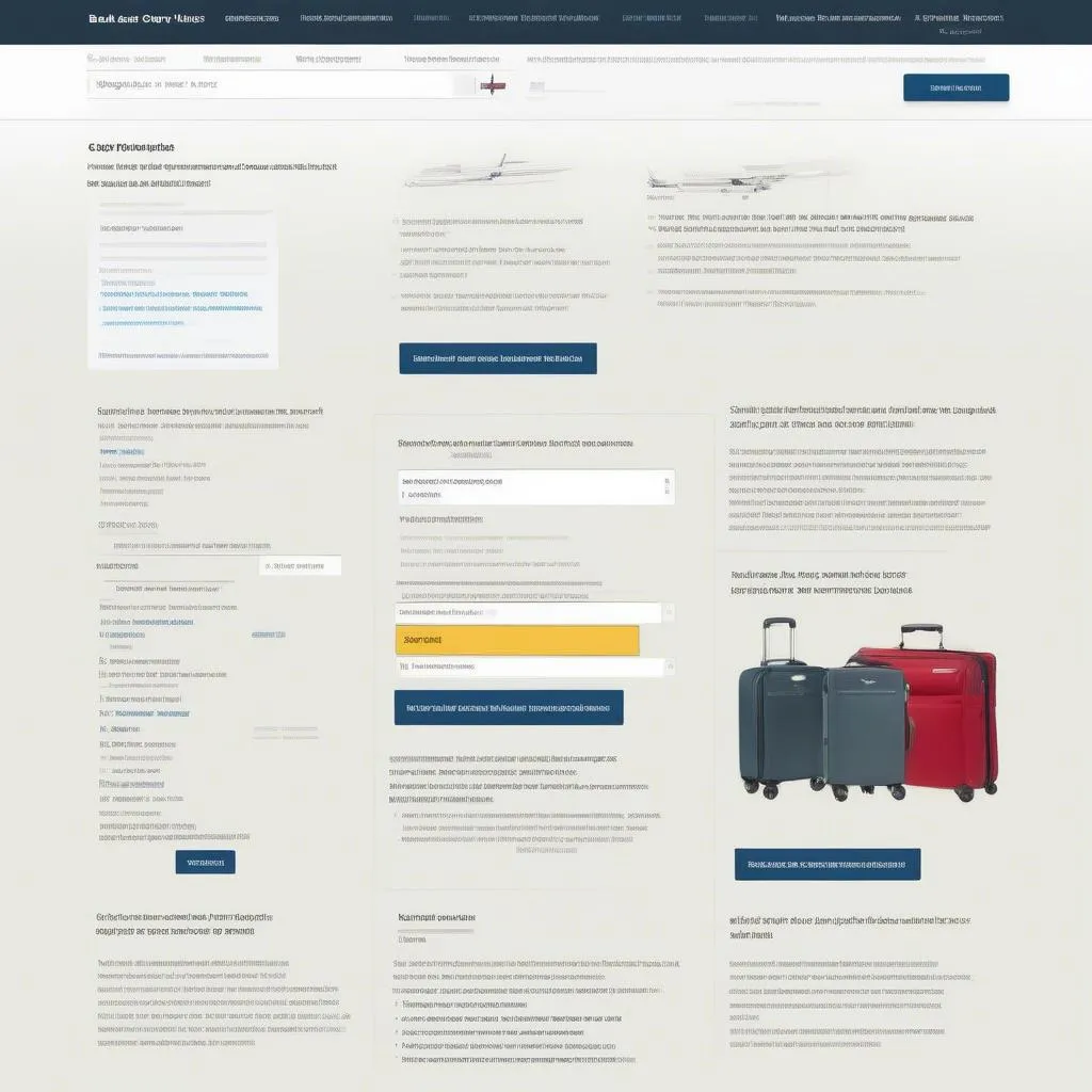 Airline Website Policy