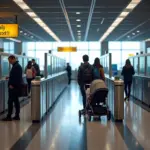 Family Lane at Airport Security