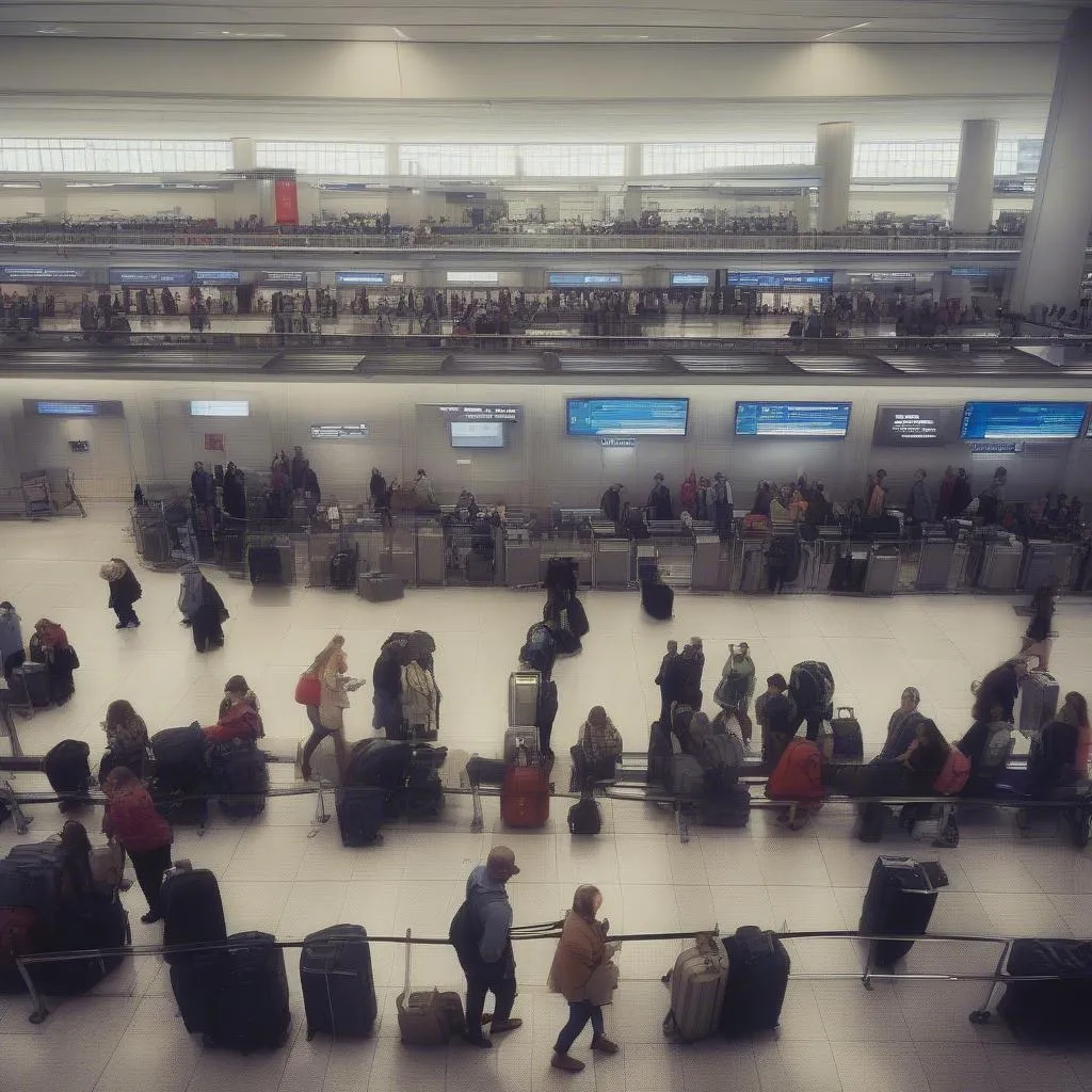 Long Airport Security Line