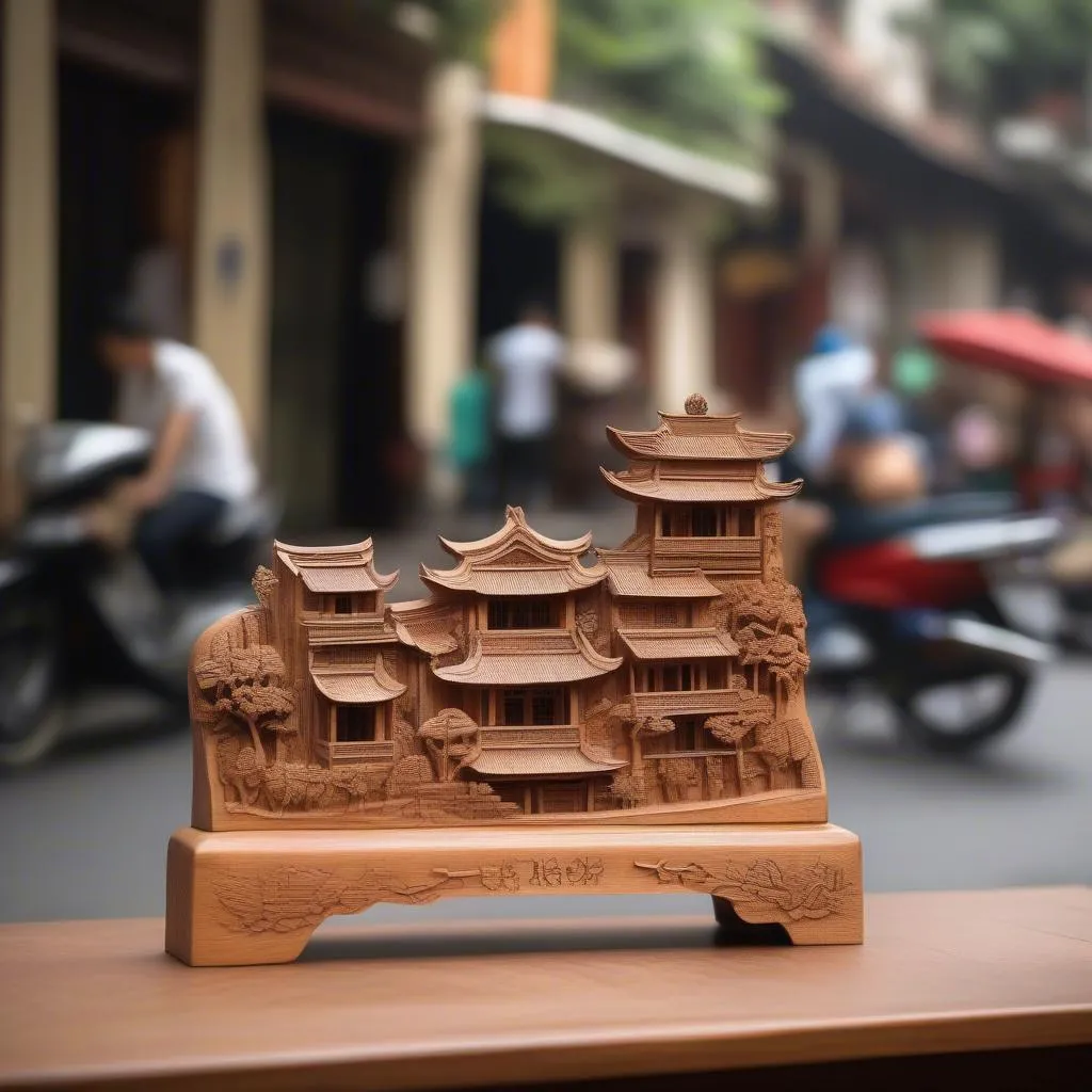 An Xoa wood souvenir from Hanoi