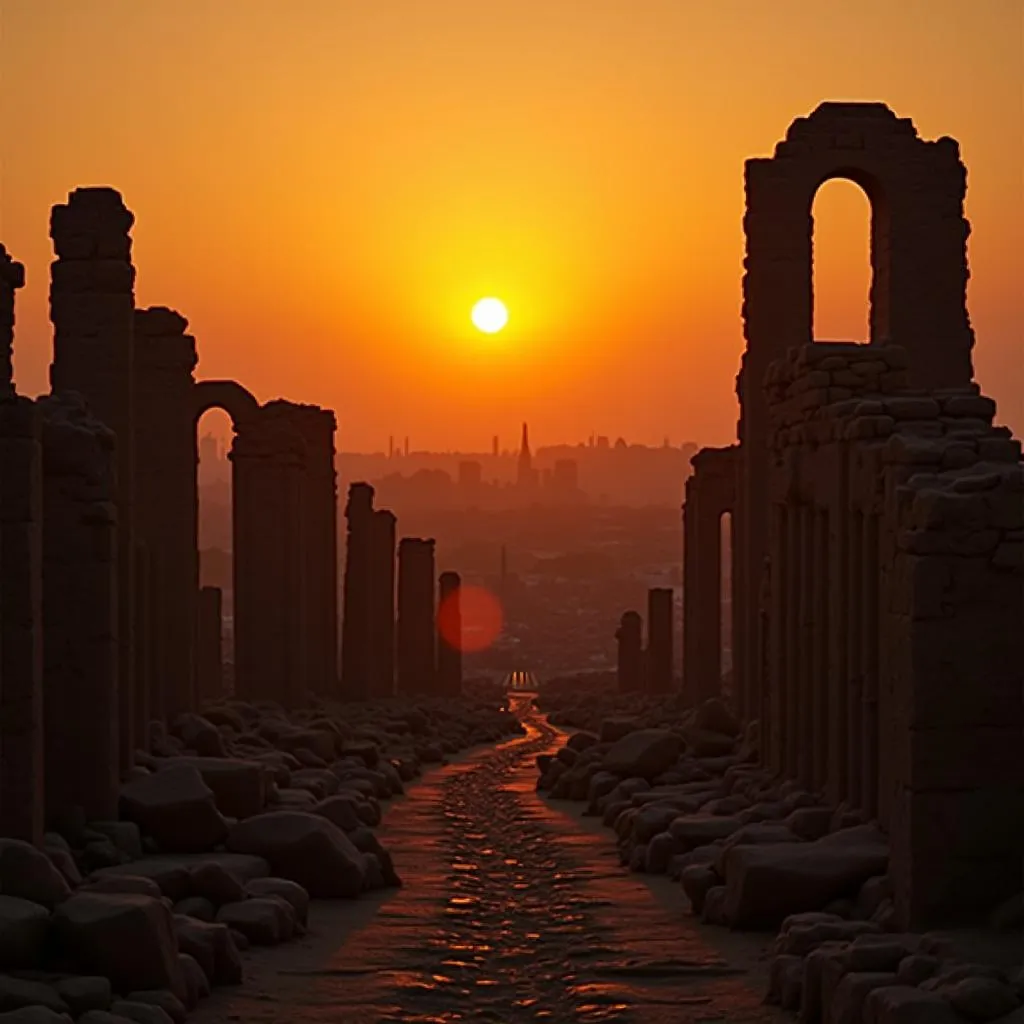 Ancient Babylon Ruins