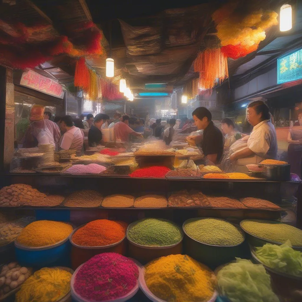 Street food stall in Asia