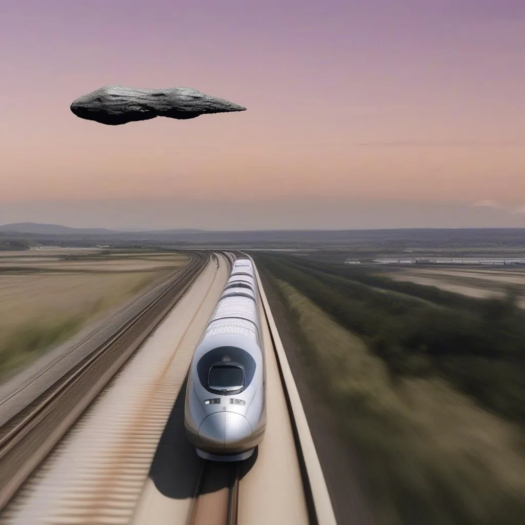 asteroid-speed-compared-to-bullet-train