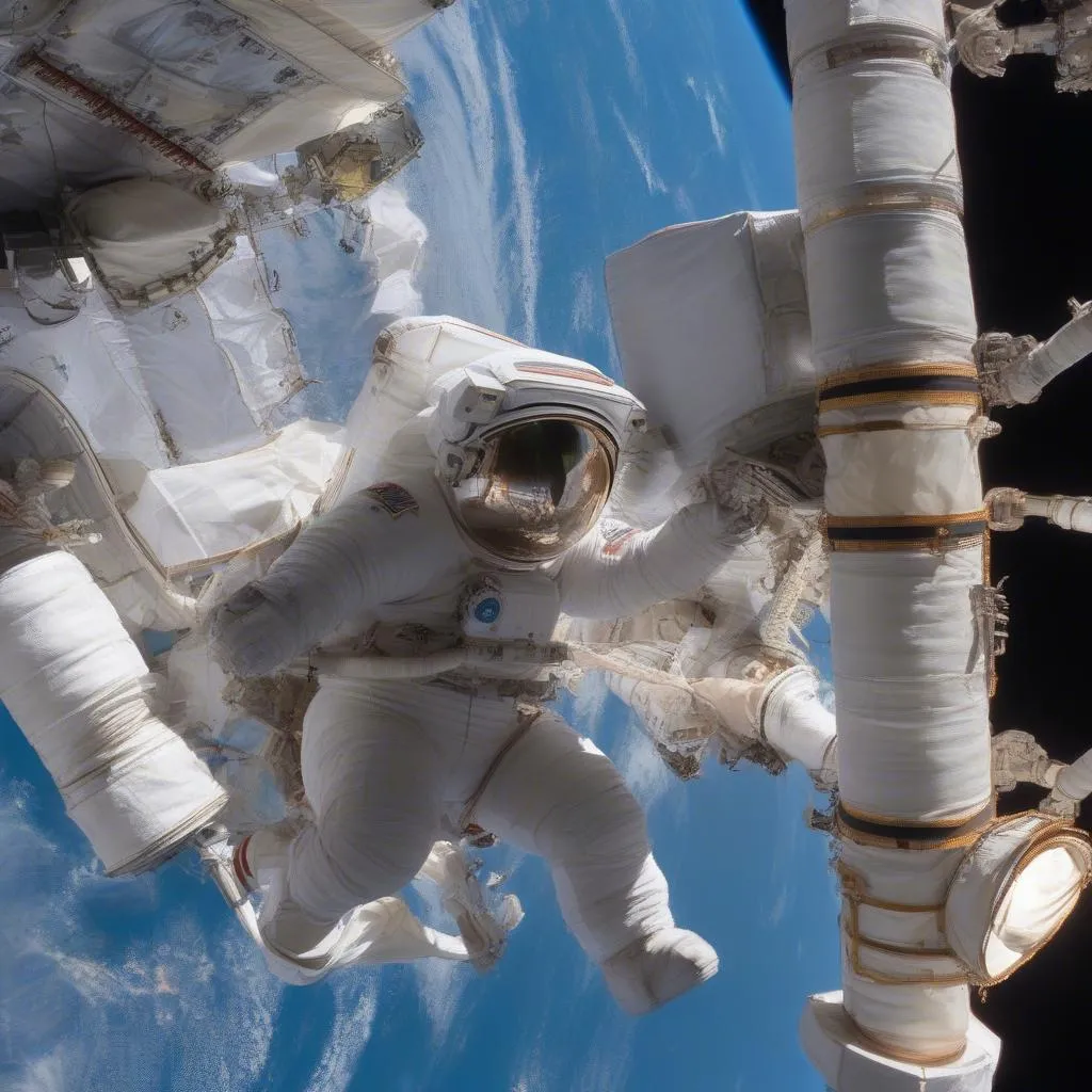 Astronaut on a spacewalk