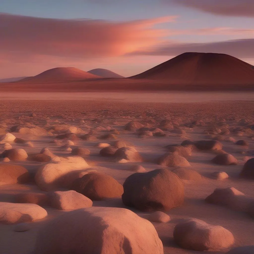 Vast Atacama Desert landscape