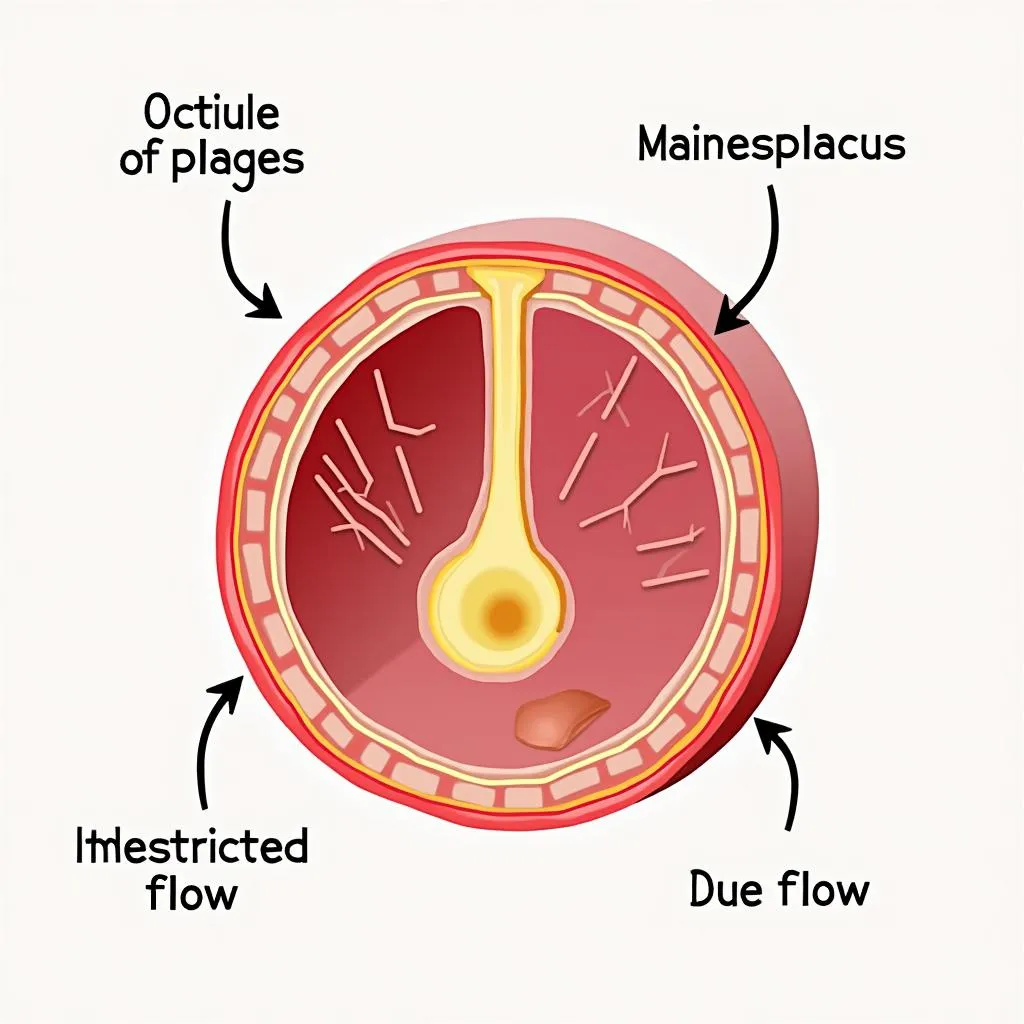 Atherosclerosis Plaque Buildup in Artery