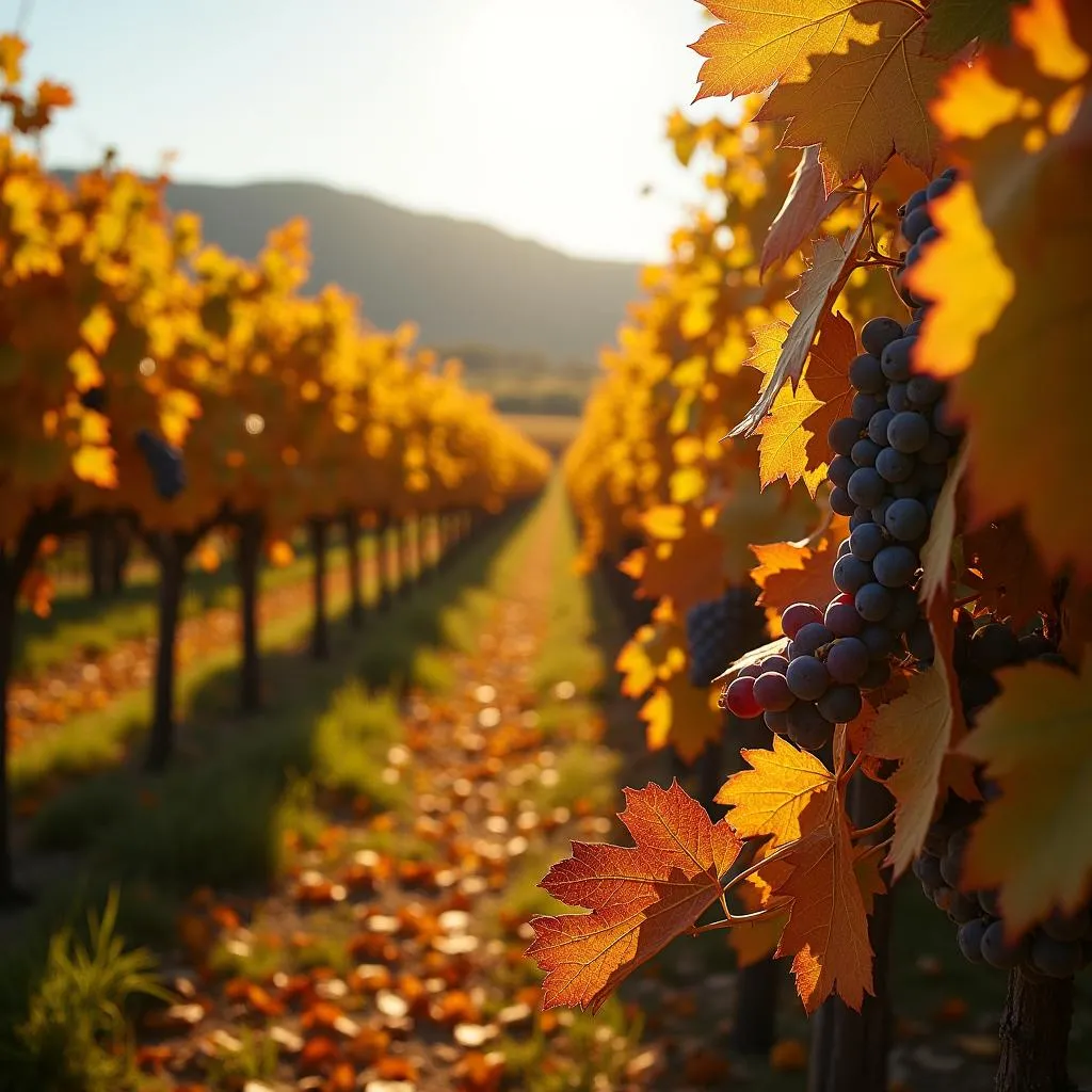 Vineyards in Autumn, Spain