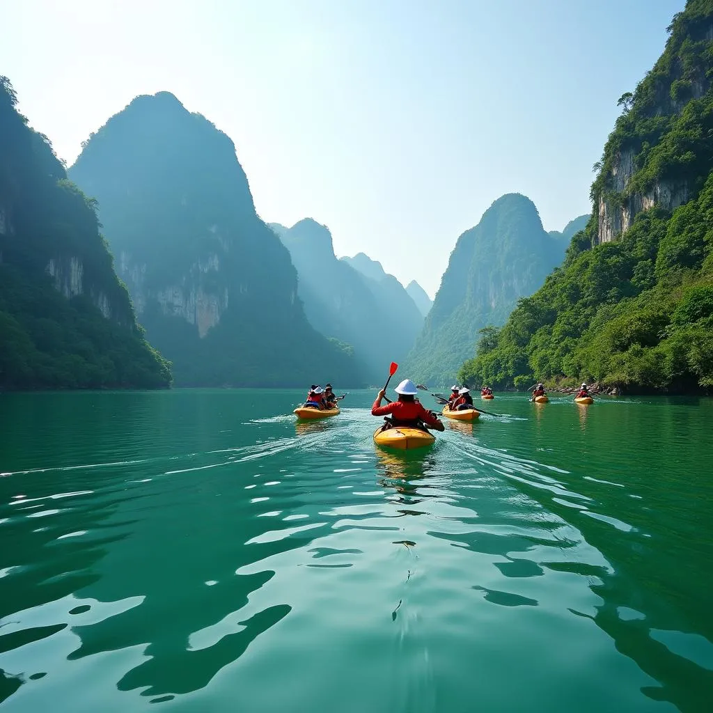 Kayaking in Ba Be National Park