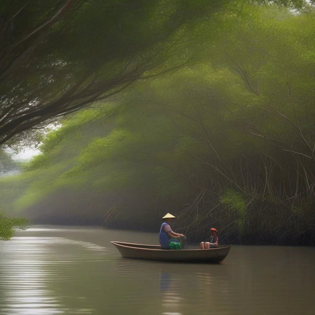 Bird Sanctuary in Ba Tri, Vietnam