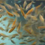 Baby Fish Eating Microscopic Food