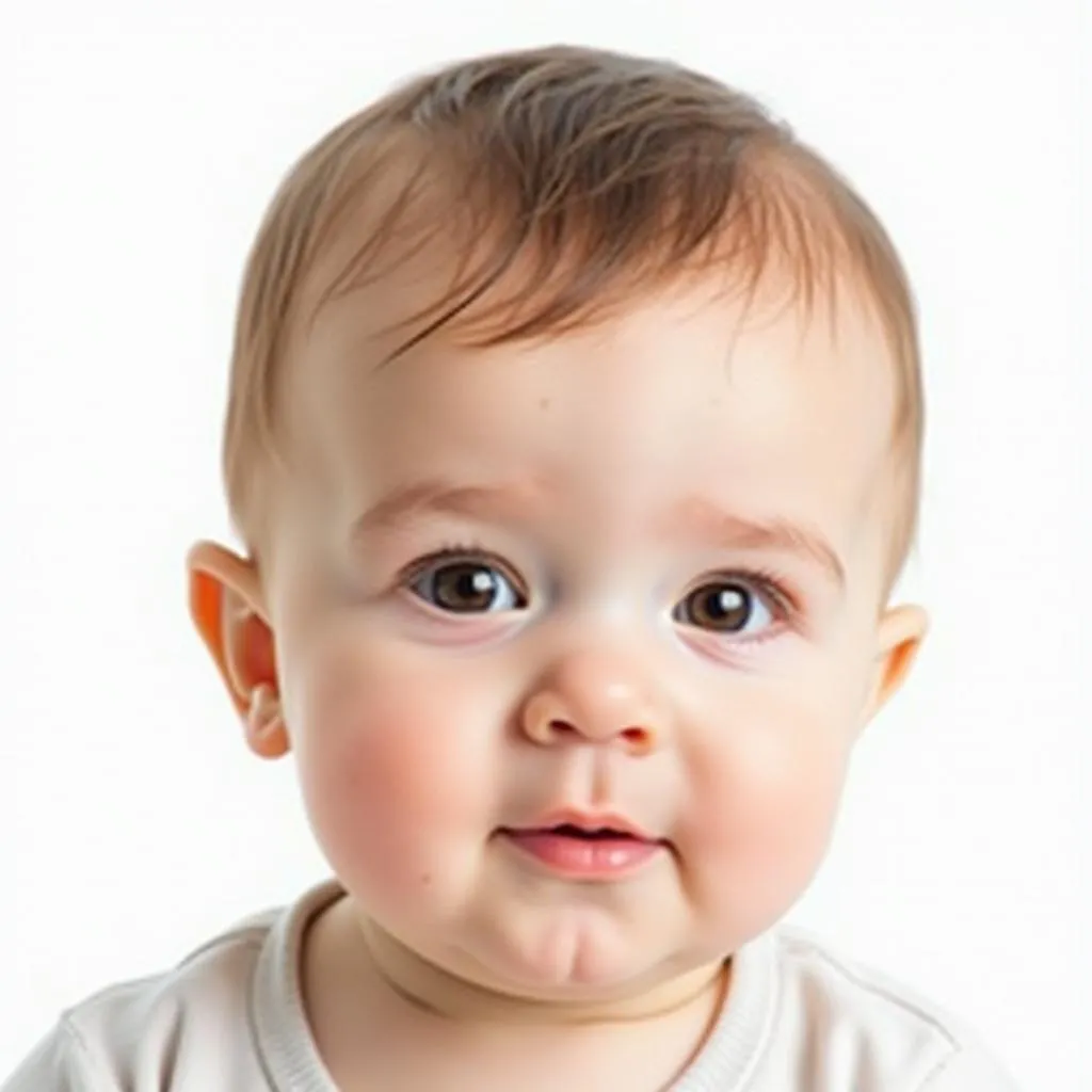 Baby Getting Passport Photo