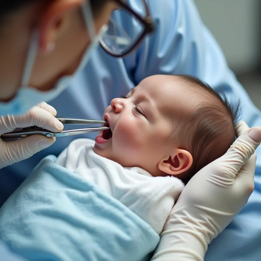 Baby Tongue-Tie Division Procedure