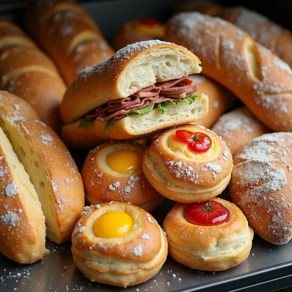 Fresh Bread and Pastries in Hanoi Supermarkets