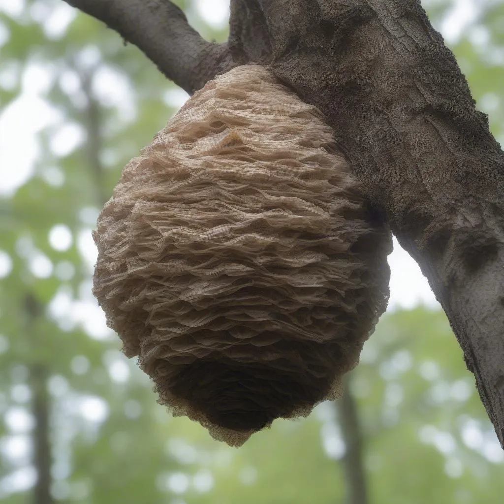 Bald-faced Hornet Nest