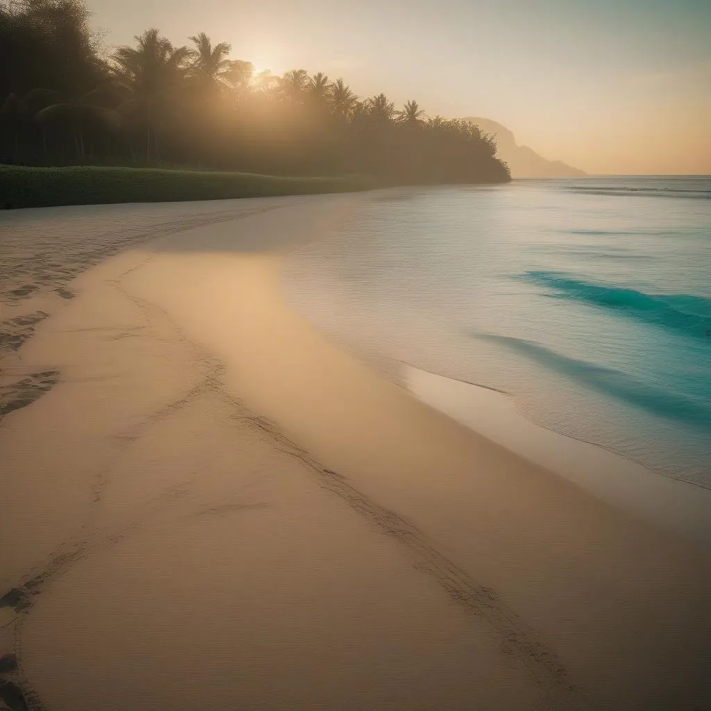 Bali beach sunset