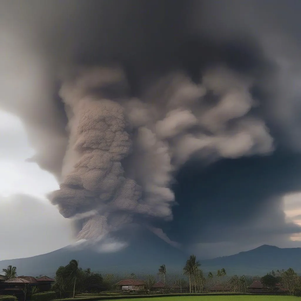 Bali Volcano Eruption