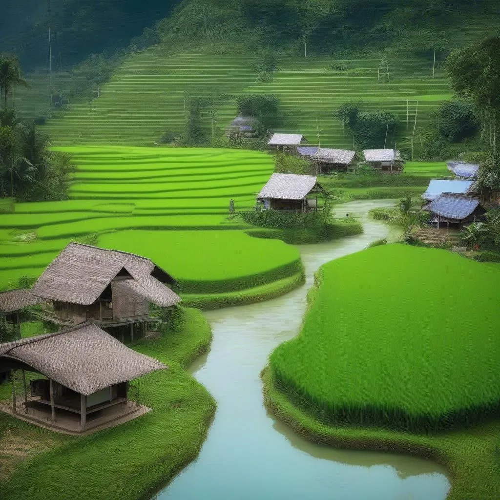 Ban Lac Village landscape