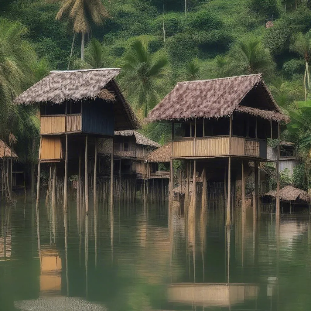 Stilt Houses in Ban Lac Village