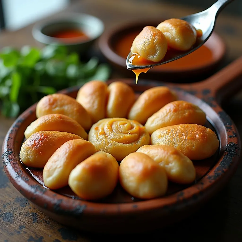 Banh Can street food in Nha Trang