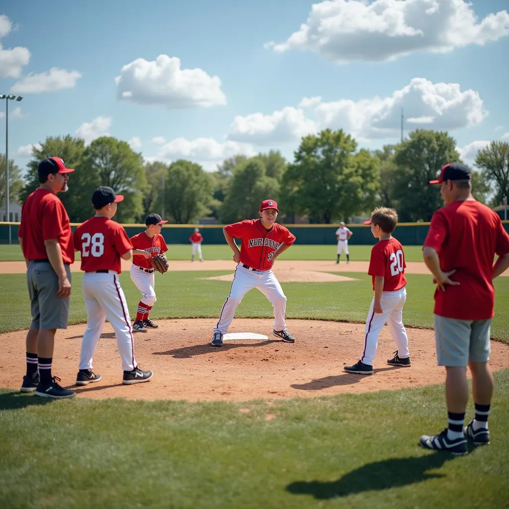 Youth baseball tryouts