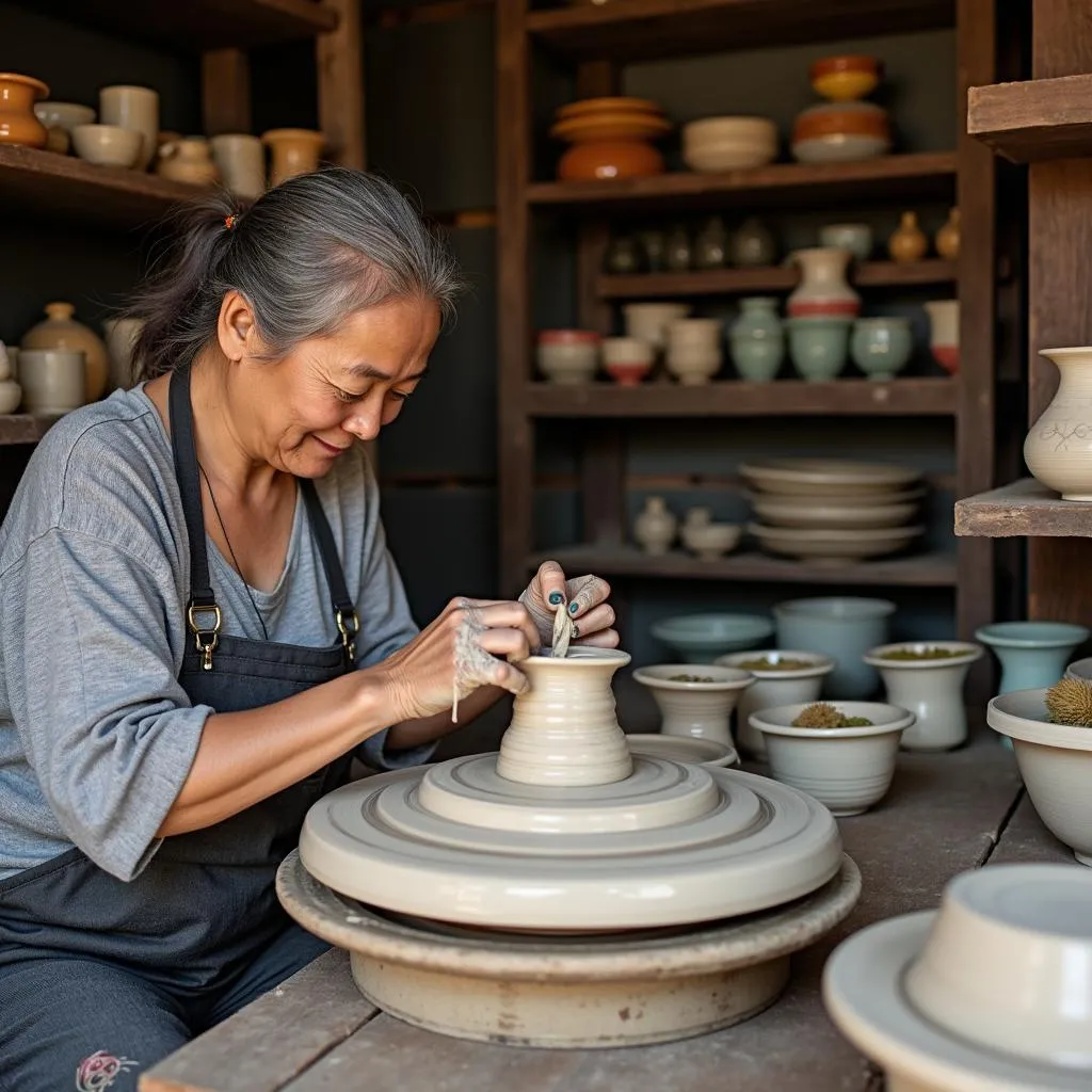 Bat Trang Ceramic Village Pottery