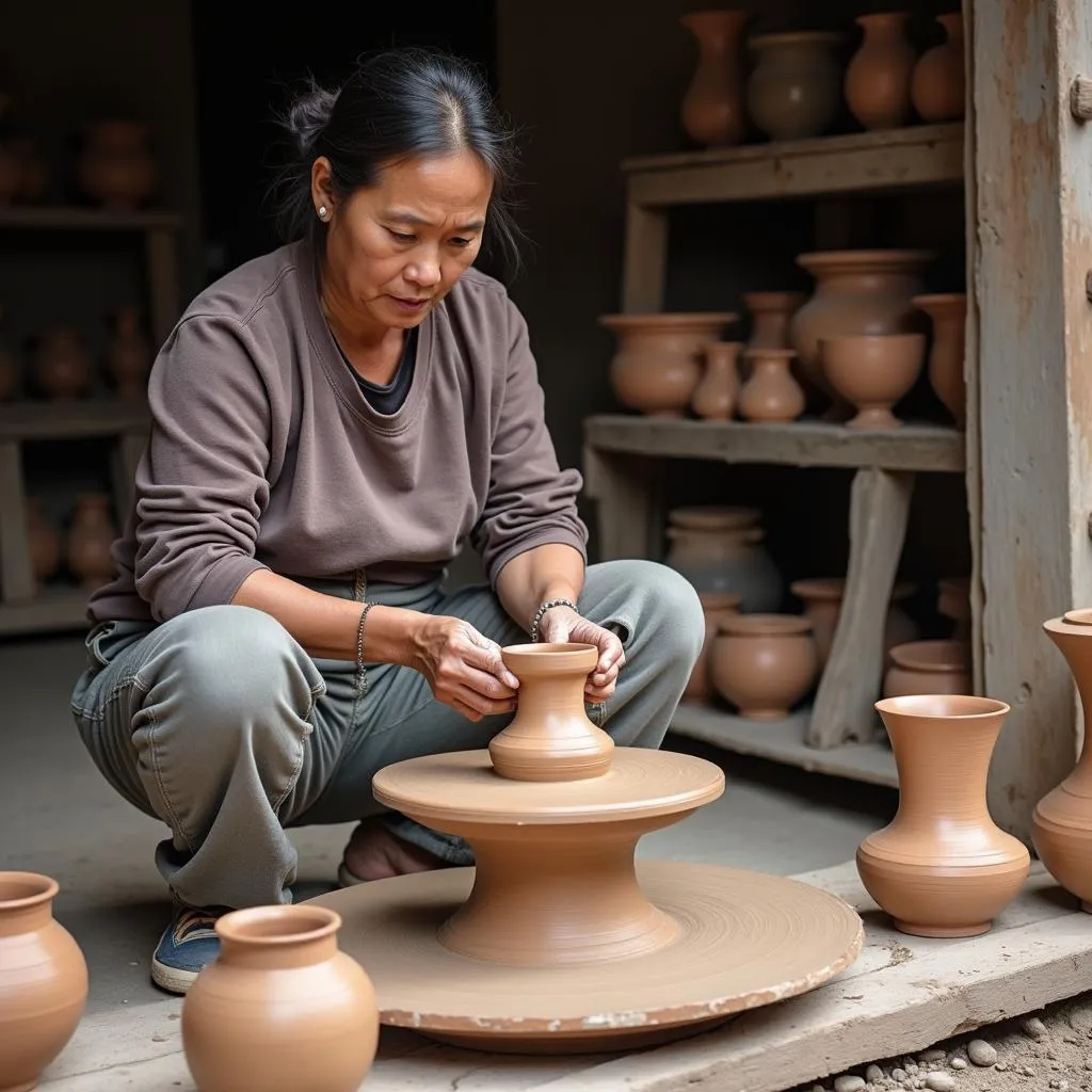 Bau Truc Pottery Making