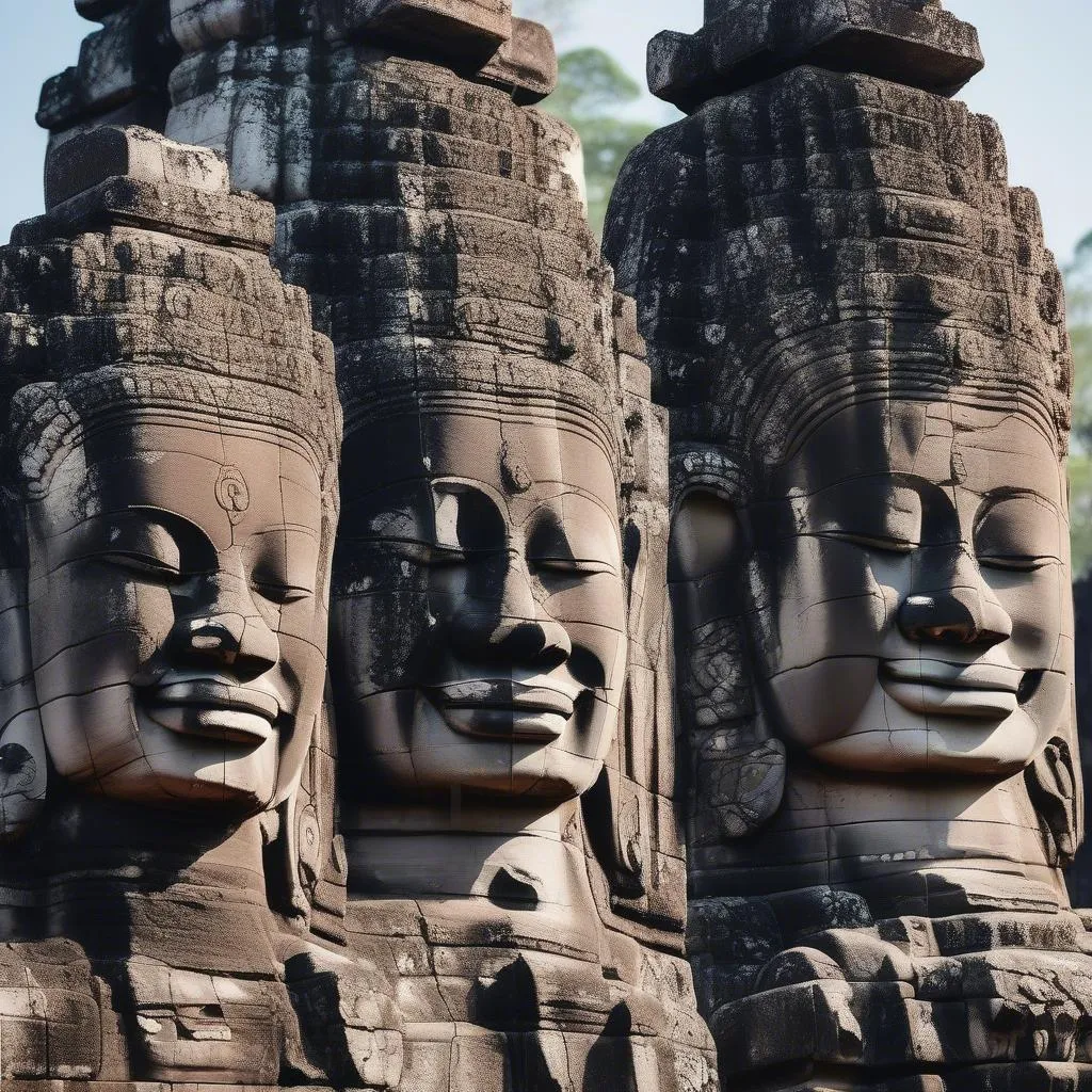 Bayon Temple Faces