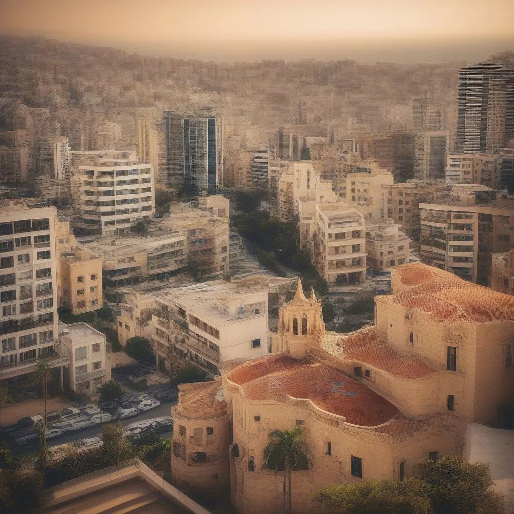 Beirut cityscape, Lebanon