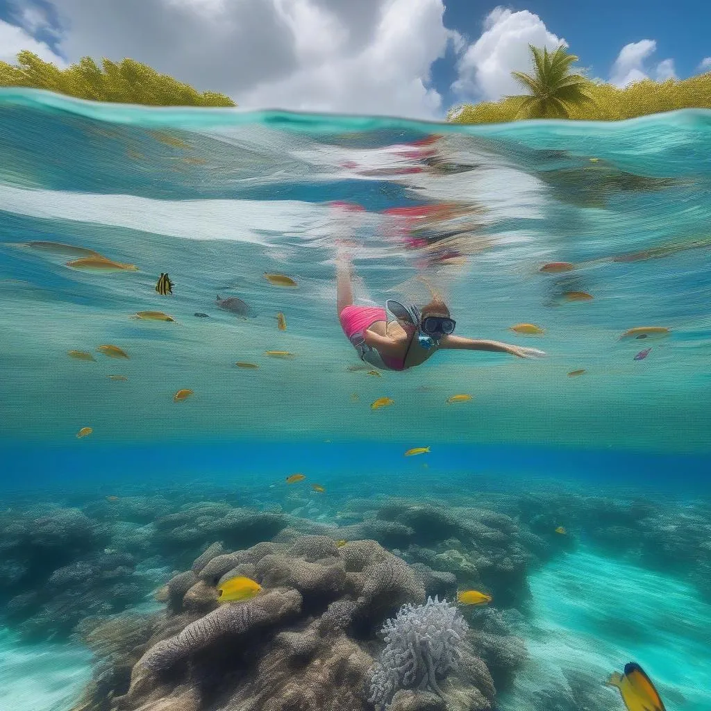 Snorkeling in Belize