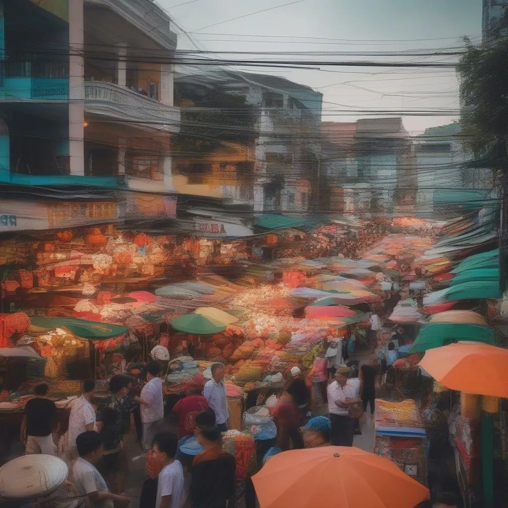 Bustling Ben Thanh Market