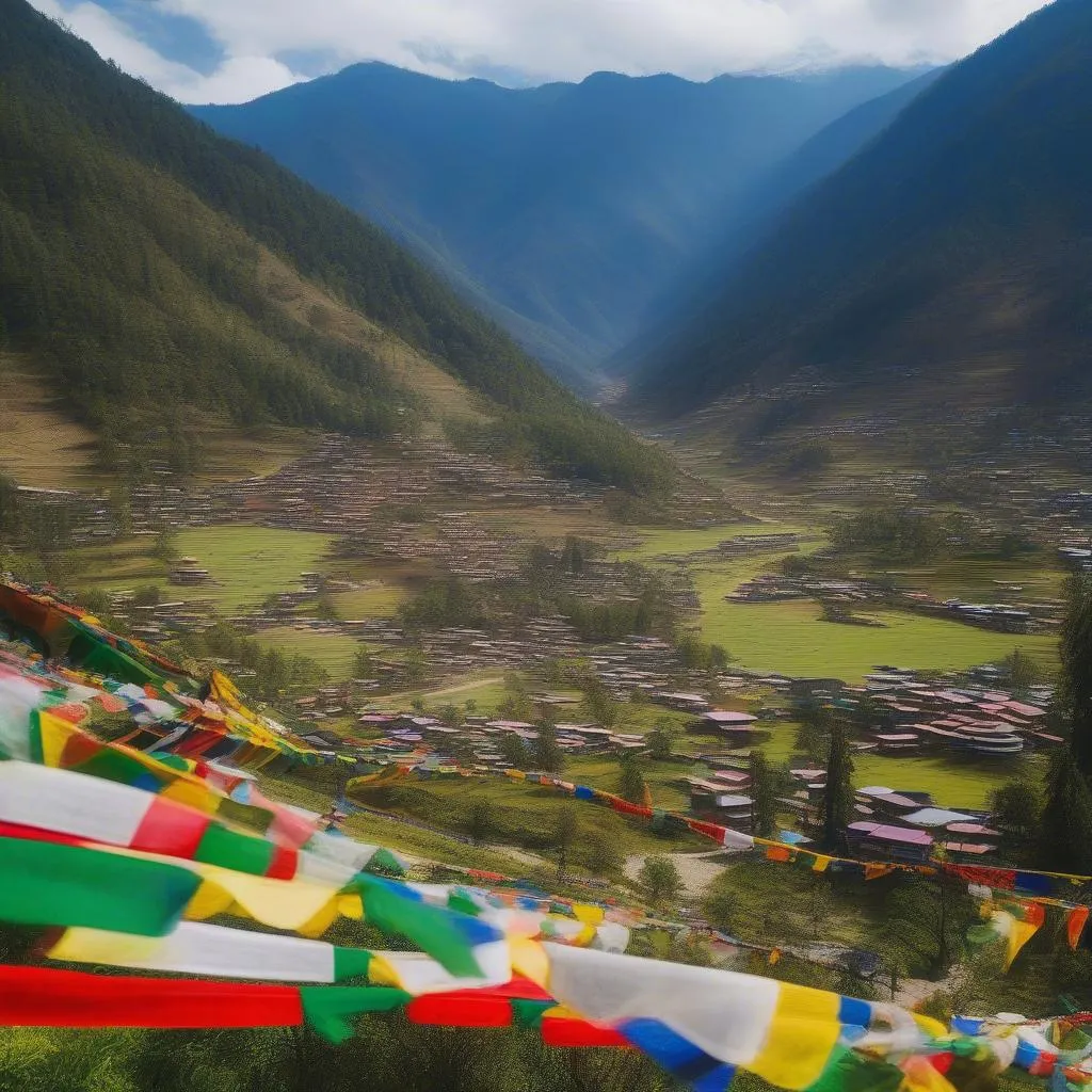 Prayer flags in Bhutan