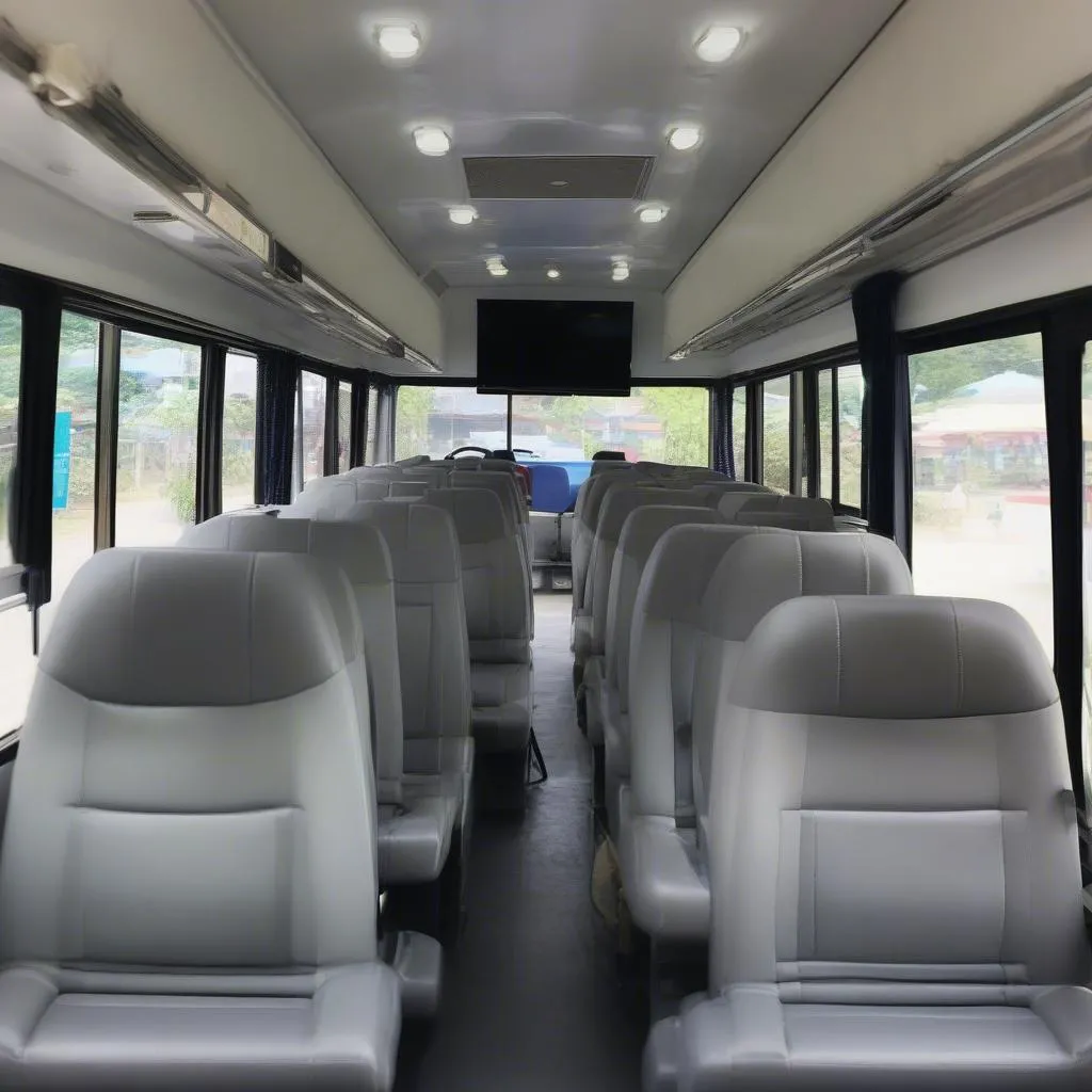 Binh Minh Tourist Bus Interior