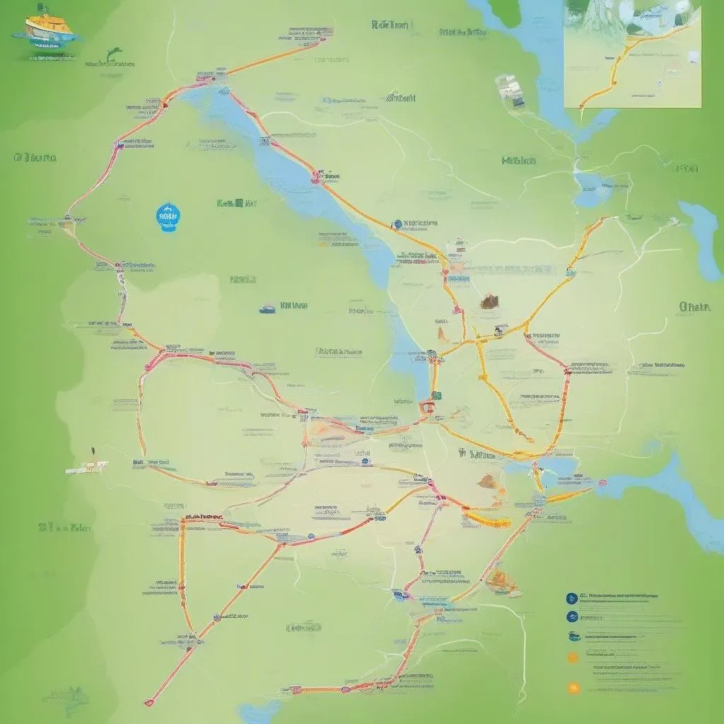 Binh Minh Tourist Bus Route Map